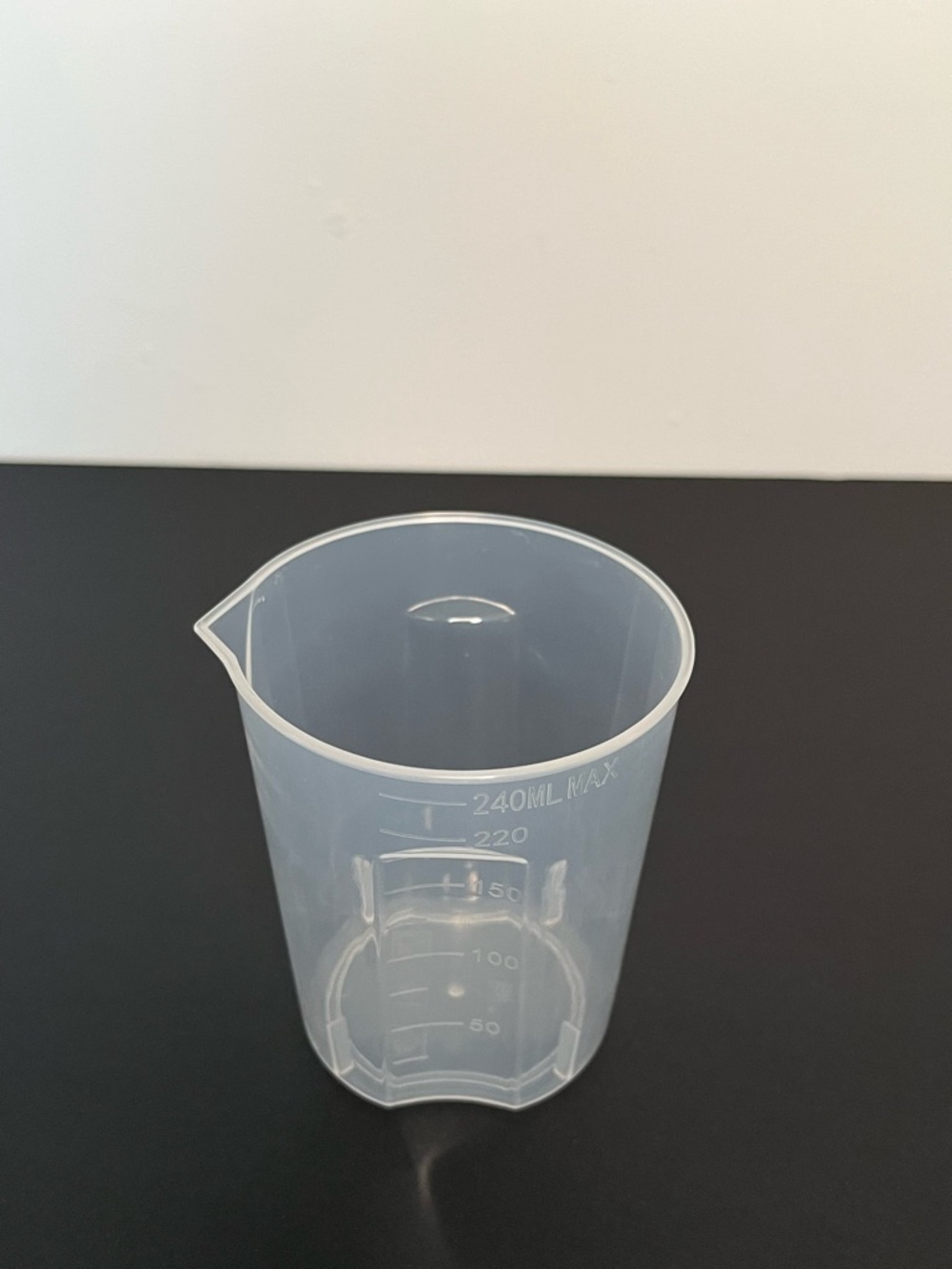 Clear Plastic Measuring Beaker - 240ml For Steam Iron